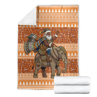 Cote d’Ivoire Christmas Santa Elephant Blanket Baoule Woven Inspired