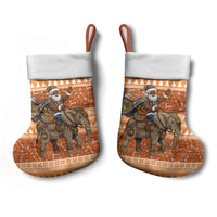 Cote d’Ivoire Christmas Santa Elephant Christmas Stocking Baoule Woven Inspired