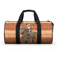 Cote d’Ivoire Christmas Santa Elephant Duffle Bag Baoule Woven Inspired