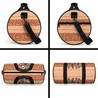 Cote d’Ivoire Christmas Santa Elephant Duffle Bag Baoule Woven Inspired