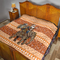 Cote d’Ivoire Christmas Santa Elephant Quilt Baoule Woven Inspired