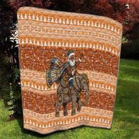 Cote d’Ivoire Christmas Santa Elephant Quilt Baoule Woven Inspired