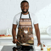 Mali Christmas Santa Nile Crocodile Apron Bogolanfini Mudcloth Inspired
