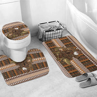 Mali Christmas Santa Nile Crocodile Bathroom Set Bogolanfini Mudcloth Inspired