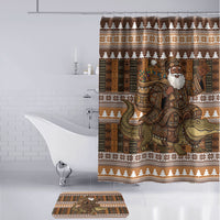 Mali Christmas Santa Nile Crocodile Bathroom Set Bogolanfini Mudcloth Inspired
