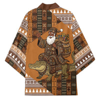 Mali Christmas Santa Nile Crocodile Kimono Bogolanfini Mudcloth Inspired