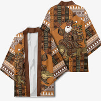 Mali Christmas Santa Nile Crocodile Kimono Bogolanfini Mudcloth Inspired