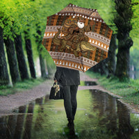 Mali Christmas Santa Nile Crocodile Umbrella Bogolanfini Mudcloth Inspired