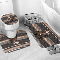 DR Congo Christmas Santa Gorilla Bathroom Set Kuba Inspired Geometric Pattern