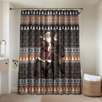 DR Congo Christmas Santa Gorilla Bathroom Set Kuba Inspired Geometric Pattern