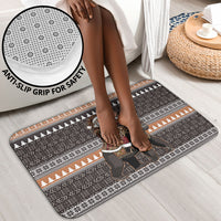 DR Congo Christmas Santa Gorilla Bathroom Set Kuba Inspired Geometric Pattern
