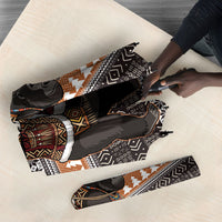 DR Congo Christmas Santa Gorilla Umbrella Kuba Inspired Geometric Pattern