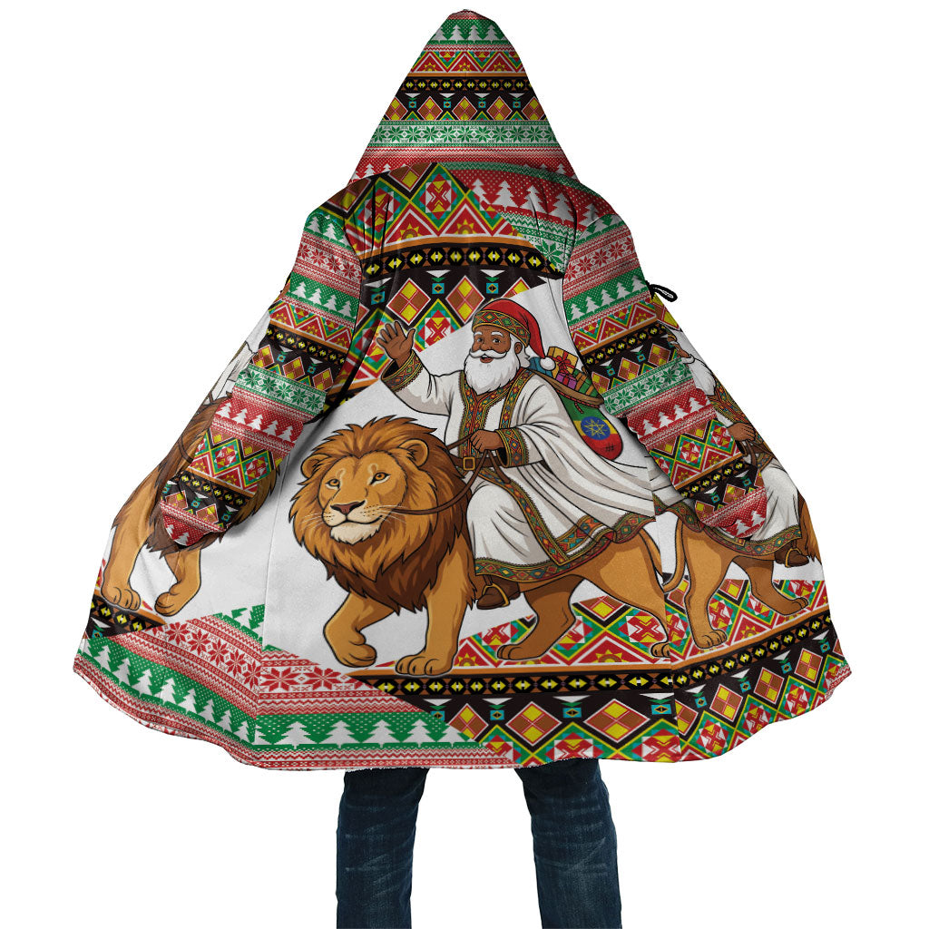 Ethiopia Christmas Santa Lion Cloak Habesha Kemis Woven Border