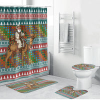 Eritrea Christmas Santa Camel Bathroom Set Tigrinya Woven Textile