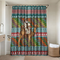 Eritrea Christmas Santa Camel Bathroom Set Tigrinya Woven Textile