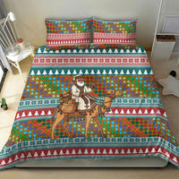 Eritrea Christmas Santa Camel Bedding Set Tigrinya Woven Textile