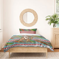 Eritrea Christmas Santa Camel Bedding Set Tigrinya Woven Textile