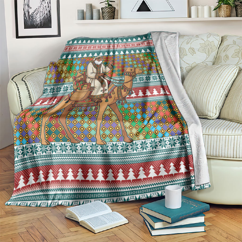 Eritrea Christmas Santa Camel Blanket Tigrinya Woven Textile