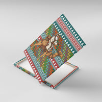 Eritrea Christmas Santa Camel Canvas Wall Art Tigrinya Woven Textile