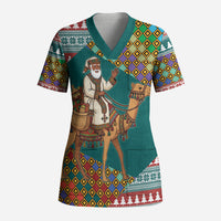 Eritrea Christmas Santa Camel Scrub Top Tigrinya Woven Textile