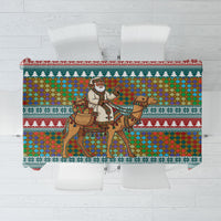 Eritrea Christmas Santa Camel Tablecloth Tigrinya Woven Textile