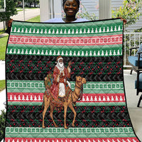 Sudan Christmas Santa Dromedary Camel Quilt Sudanese Tobe Inspired Textile