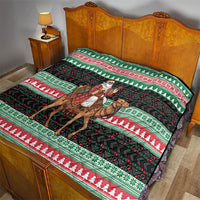 Sudan Christmas Santa Dromedary Camel Quilt Sudanese Tobe Inspired Textile