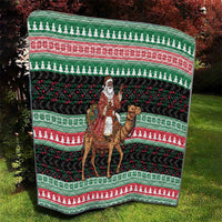 Sudan Christmas Santa Dromedary Camel Quilt Sudanese Tobe Inspired Textile
