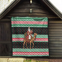 Sudan Christmas Santa Dromedary Camel Quilt Sudanese Tobe Inspired Textile