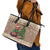 Personalized Beaver-y Merry Leather Tote Bag Canada Merry Christmas Beavers - Wonder Print Shop