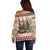 Personalized Beaver-y Merry Off Shoulder Sweater Canada Merry Christmas Beavers - Wonder Print Shop