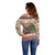 Personalized Beaver-y Merry Off Shoulder Sweater Canada Merry Christmas Beavers - Wonder Print Shop