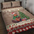 Personalized Beaver-y Merry Quilt Bed Set Canada Merry Christmas Beavers