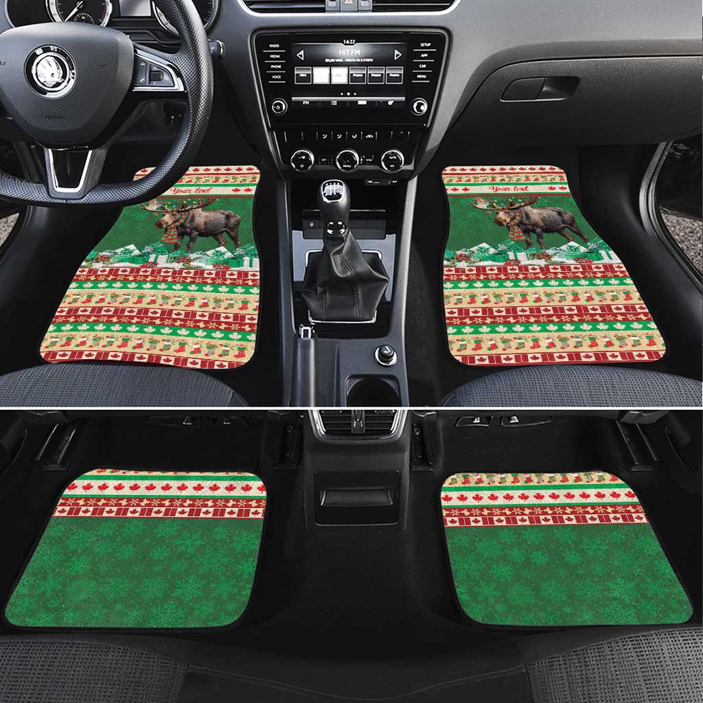 Personalized Merry Christmoose Car Mats Canada Merry Christmas Moose LT9 - Wonder Print Shop