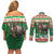 Personalized Merry Christmoose Couples Matching Off Shoulder Short Dress and Long Sleeve Button Shirt Canada Merry Christmas Moose LT9 - Wonder Print Shop