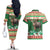 Personalized Merry Christmoose Couples Matching Off The Shoulder Long Sleeve Dress and Hawaiian Shirt Canada Merry Christmas Moose LT9 - Wonder Print Shop