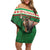 Personalized Merry Christmoose Off Shoulder Short Dress Canada Merry Christmas Moose - Wonder Print Shop