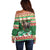 Personalized Merry Christmoose Off Shoulder Sweater Canada Merry Christmas Moose - Wonder Print Shop