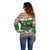 Personalized Merry Christmoose Off Shoulder Sweater Canada Merry Christmas Moose - Wonder Print Shop