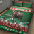 Personalized Merry Christmoose Quilt Bed Set Canada Merry Christmas Moose