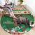 Personalized Merry Christmoose Round Carpet Canada Merry Christmas Moose