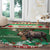 Personalized Merry Christmoose Round Carpet Canada Merry Christmas Moose