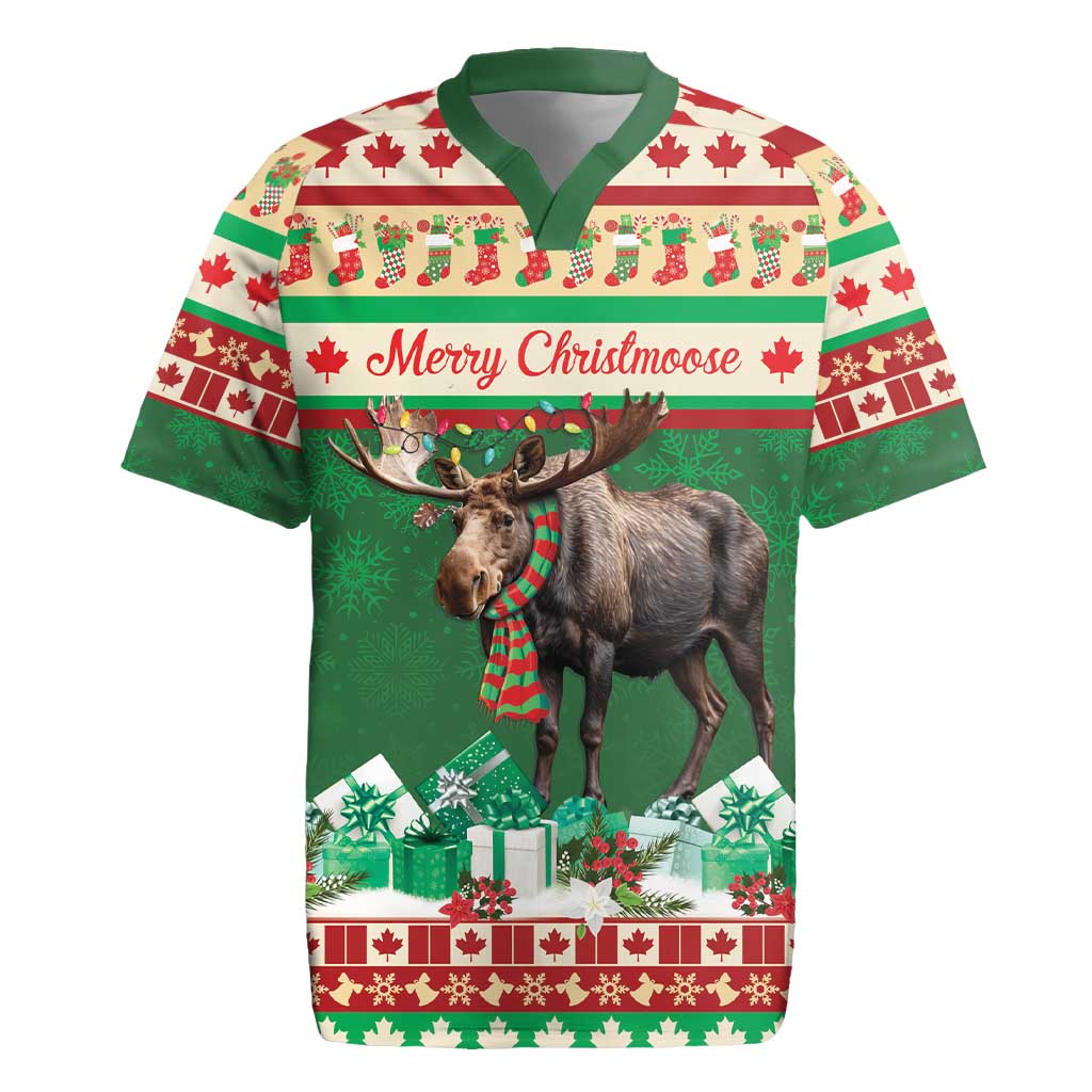 Personalized Merry Christmoose Rugby Jersey Canada Merry Christmas Moose