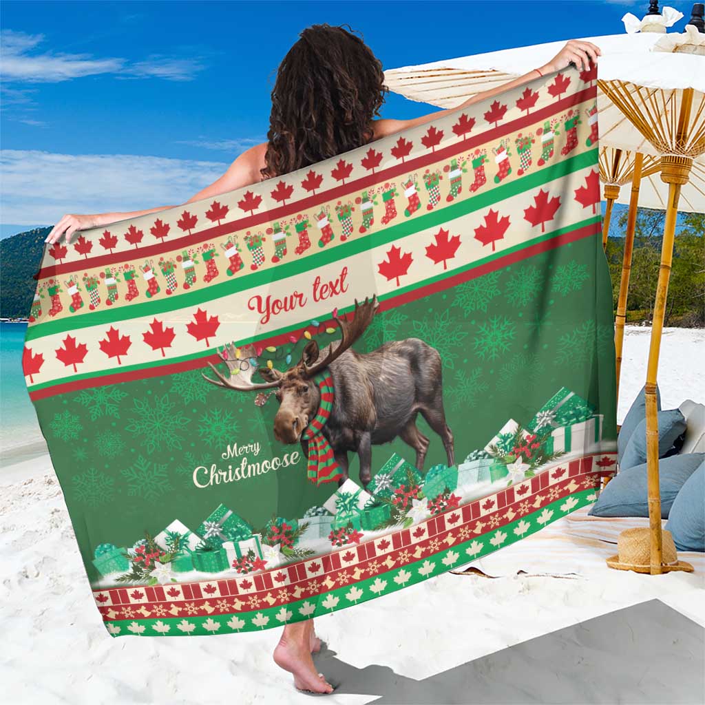 Personalized Merry Christmoose Sarong Canada Merry Christmas Moose