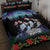 Personalized Not Now Arctic Puffin Quilt Bed Set Icelandic Christmas with Northern Lights - Wonder Print Shop