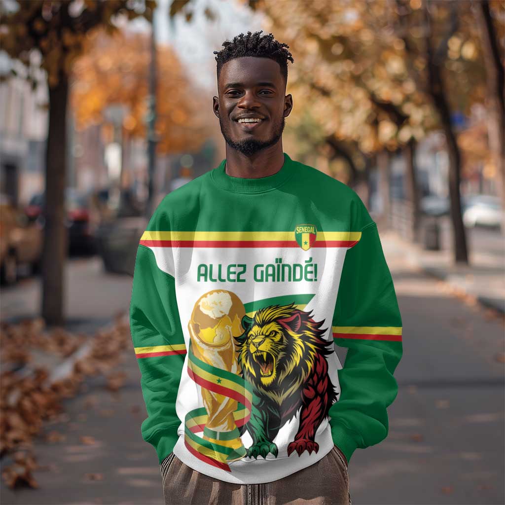 Personalized Senegal WC26 Future Champions Sweatshirt Lions de la Teranga Allez Gainde