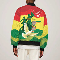 Personalized Senegal Independence Day Bomber Jacket African Renaissance Monument