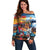 Custom Spain and Argentina Football Off Shoulder Sweater Finalissima Make History Together - Wonder Print Shop