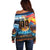 Custom Spain and Argentina Football Off Shoulder Sweater Finalissima Make History Together - Wonder Print Shop