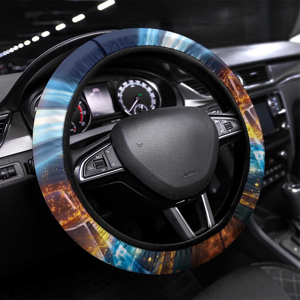 Spain and Argentina Football Steering Wheel Cover Finalissima Make History Together - Wonder Print Shop